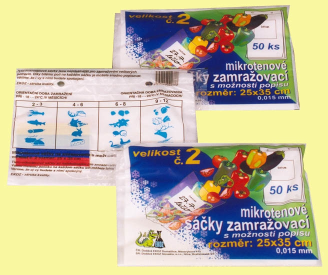 HDPE vrecká do mrazničky 25x35/50ks
