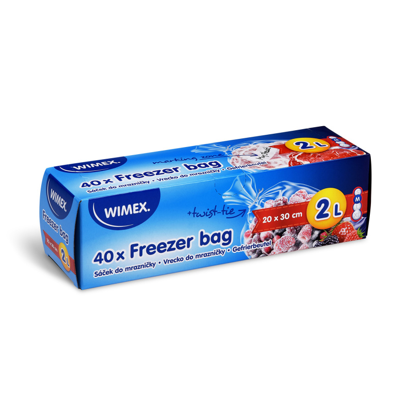 LDPE vrecká do mrazničky 20x30/40ks 2L  rolka