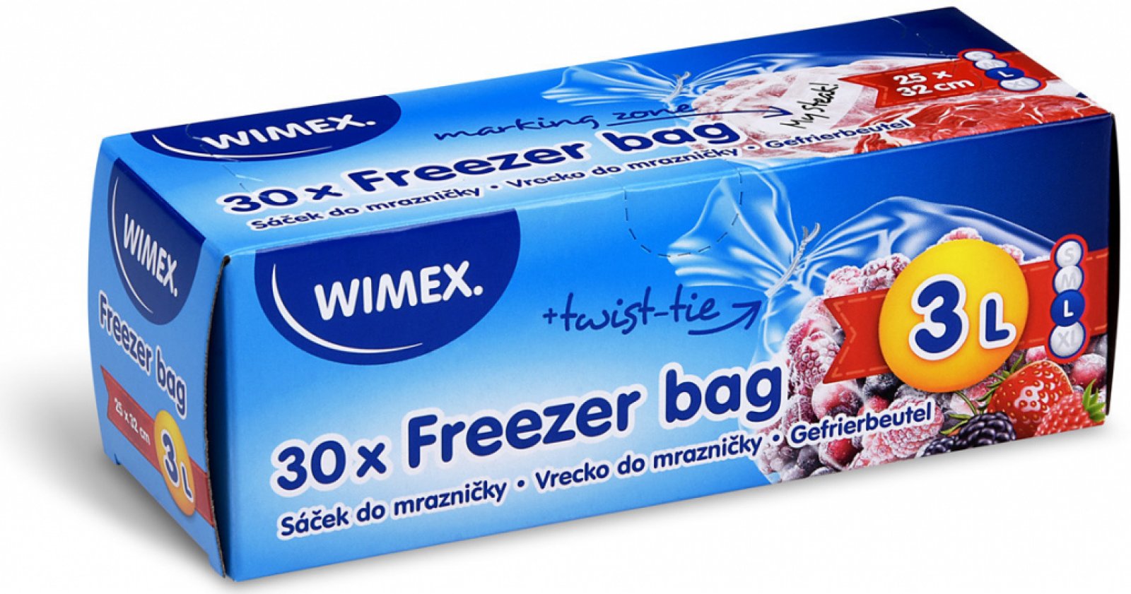 LDPE vrecká do mrazničky 25x32/30ks 3L  rolka