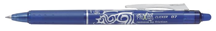 Roller Frixion Clicker PILOT, 0,7mm s gumou, modrá