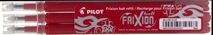 Náplň do rollerov, 0,35 mm, PILOT frixion clicker 07, červená