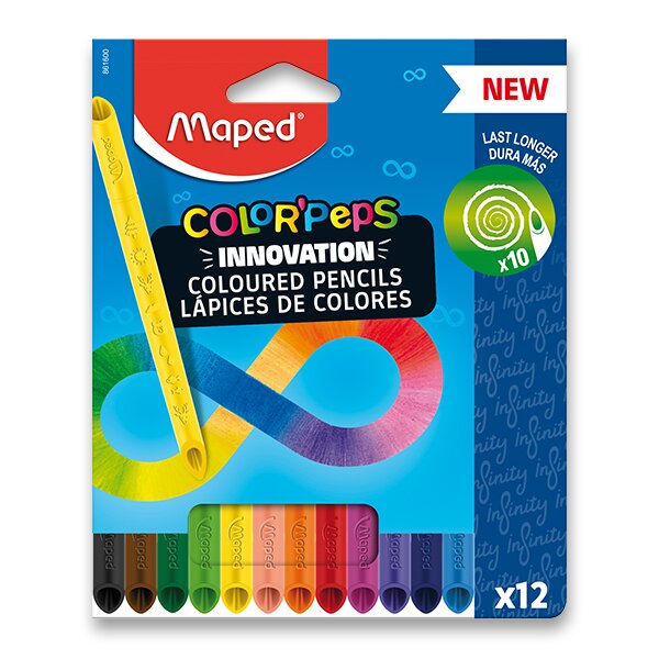 Pastelky  12 ks Maped  "Color Peps" INFINITY