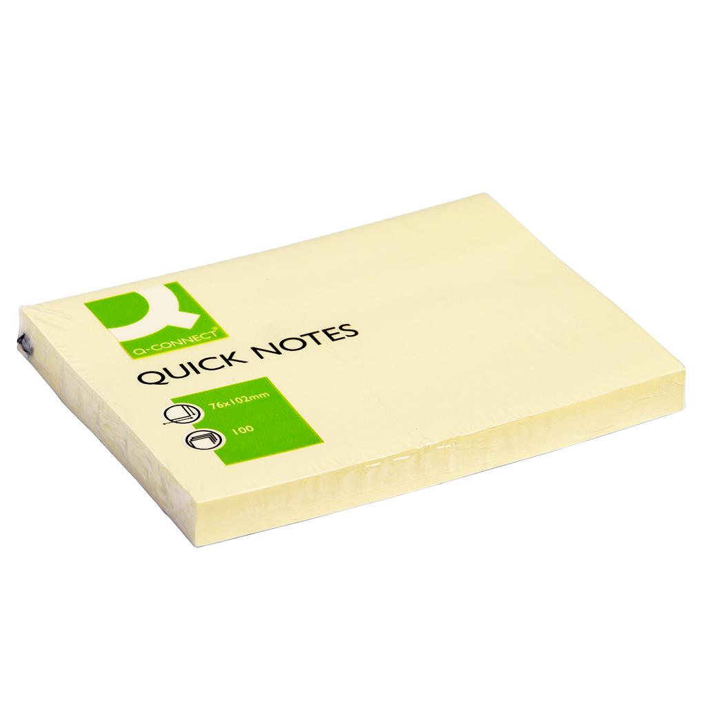 Blok samolepiaci,76x102mm, 100list., Q-Connect