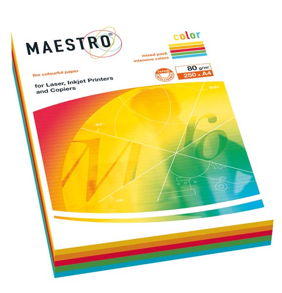 Kopirovací papier A4 80g, MAESTRO IQ-5x50F intenz