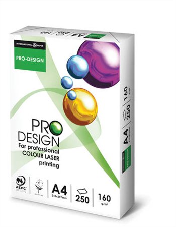 Kopirovací papier A4, 160g, PRO Design, 250ks