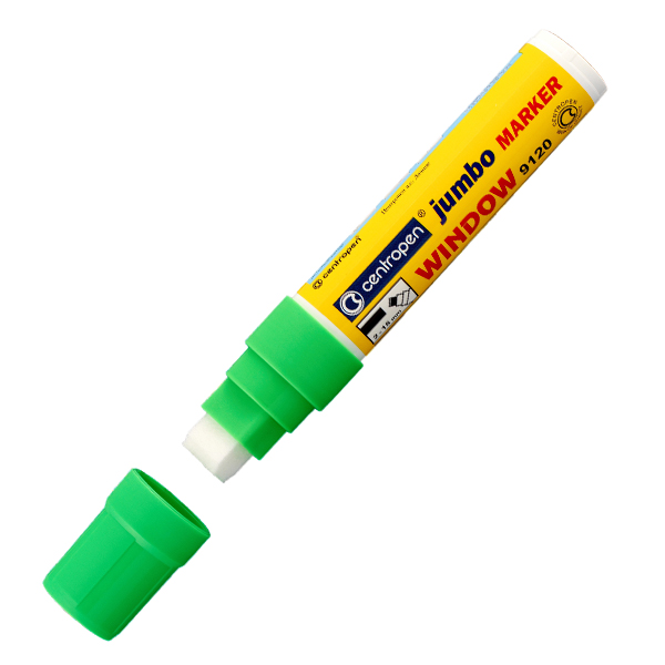 Značkovač Centropen 9120 JUMBO, 15mm, W zelený