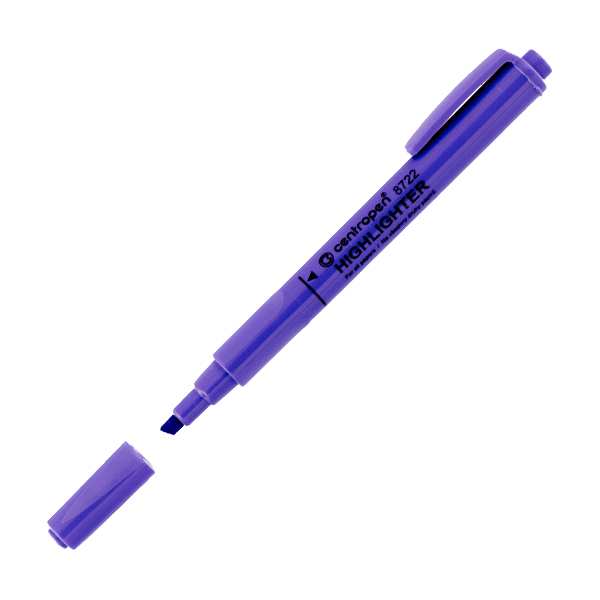 Zvýrazňovač Centropen 8722, 1-4mm, fialový