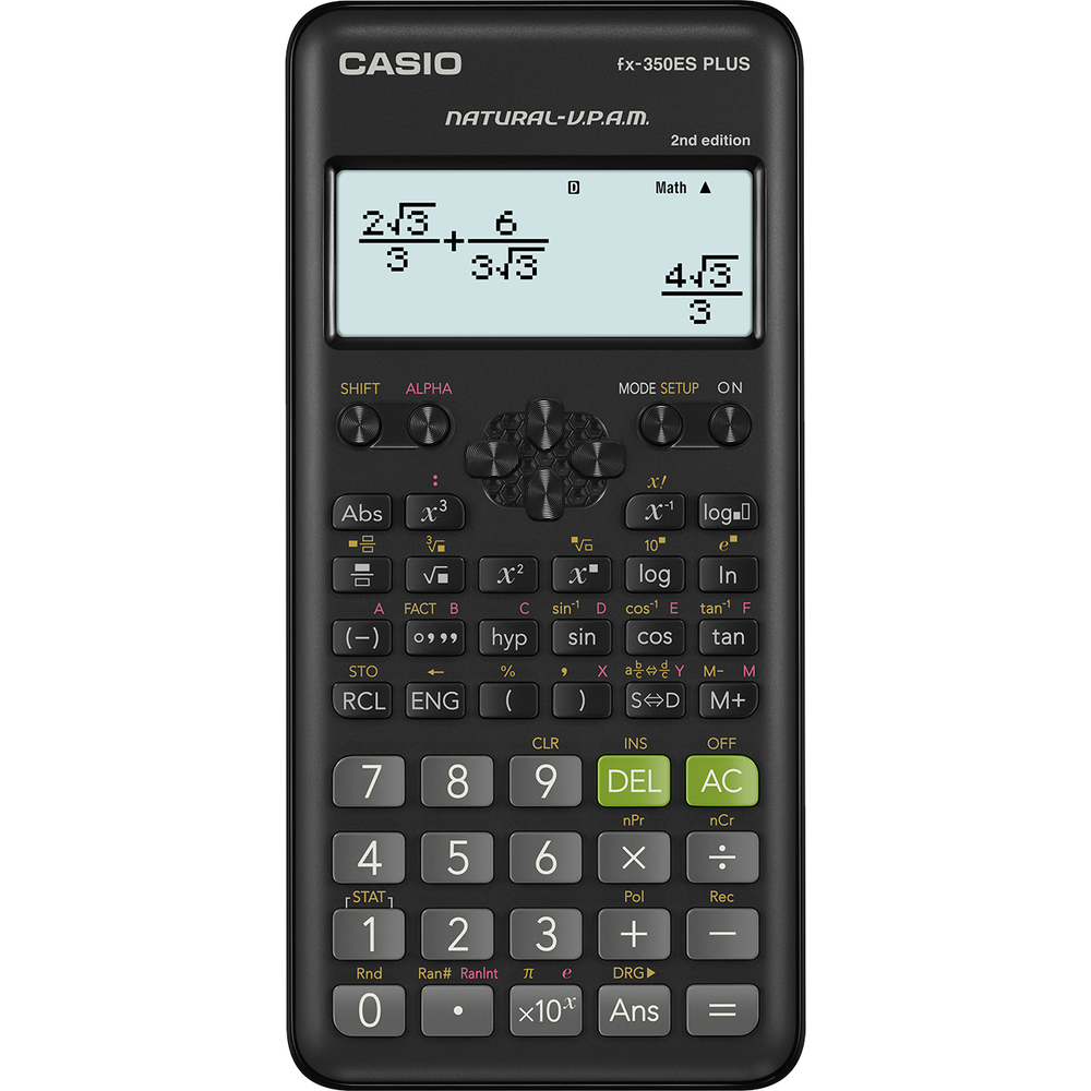 Kalkulačka CASIO,  FX 350ES, PLUS 2E s funkciami