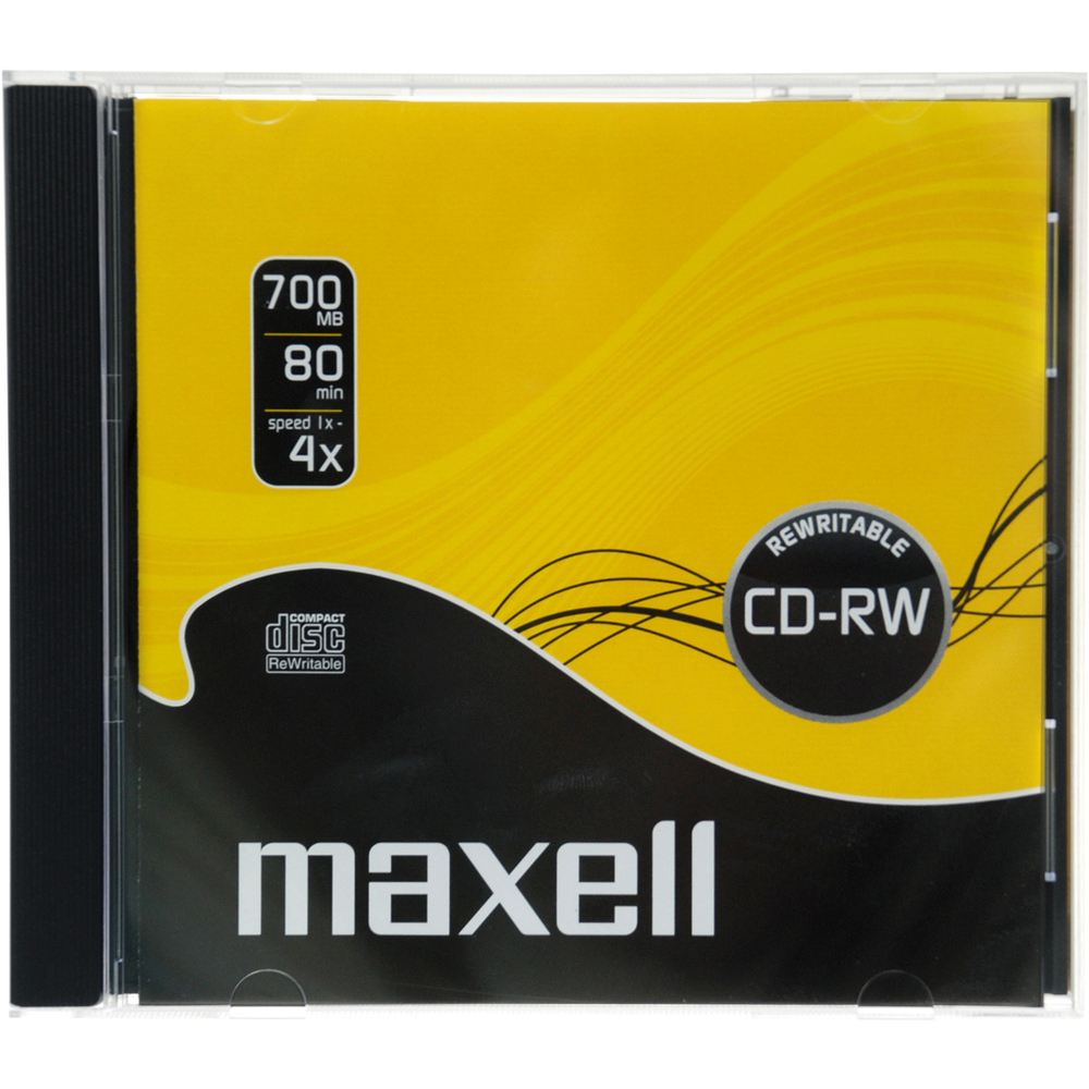 CD-RW MAXELL,  prepisovateľné, 1ks
