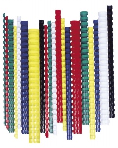 Hrebeň, viazací, 16 mm, 101-120listov, plastový, čierný