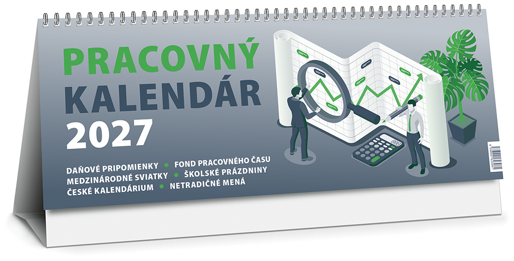 Kalendar stolový PRAC. VEĽKY 2027