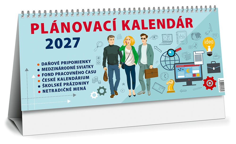 Kalendar stolový Plánovací Maxi 2027