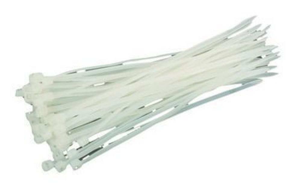 Páska sťahovacia 20cm/3,6mm/50ks biela