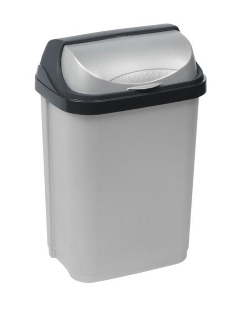 Kôš odpadkový 10L Roll top, sivý