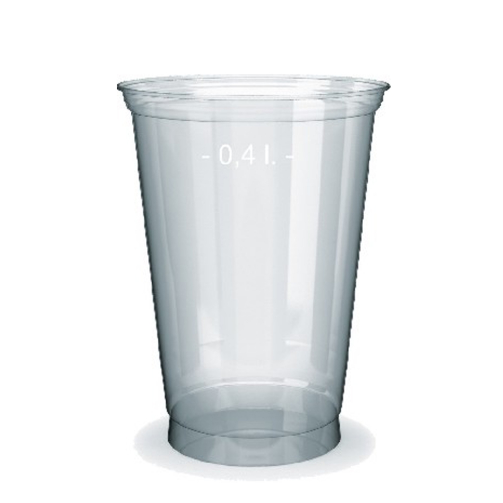 Pohár PET 0,4l  / 50ks    pr. 95 mm