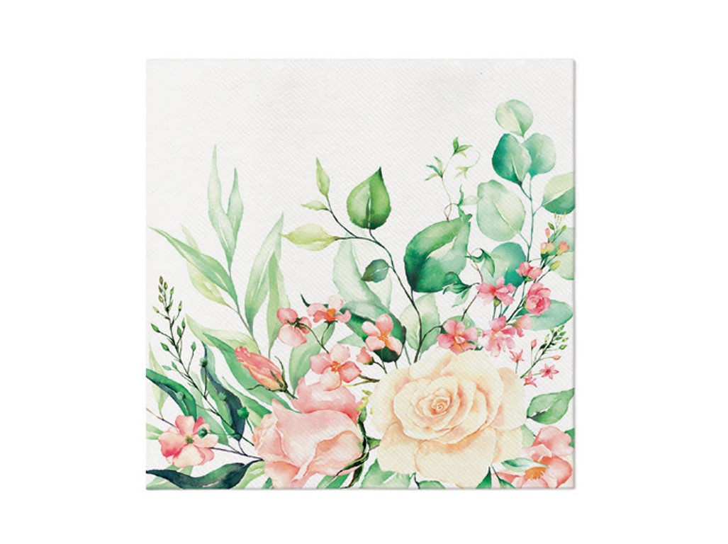 Servítky 40x40cm, Floral moments, 12ks
