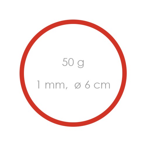 Gumičky 1 mm /pr 6cm - 50g
