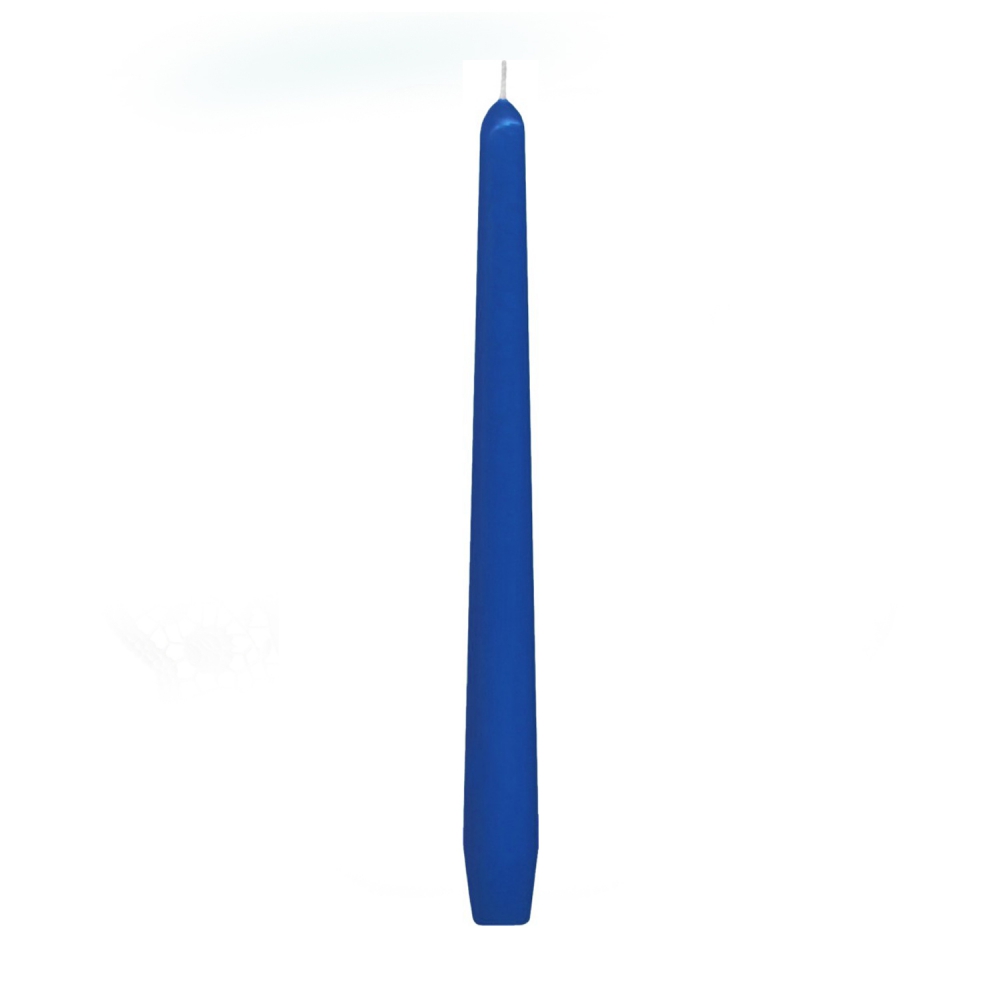 Sviečka kon 245 mm -modrá tmavá