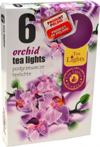 Sviečka čaj  6ks, orchidea