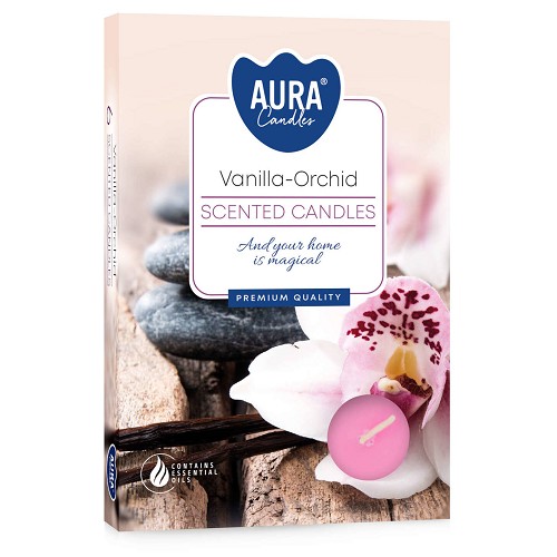 Sviečka čaj  6ks, vanilla orchid