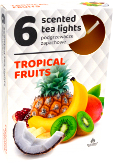 Sviečka čaj  6ks, tropical fruits