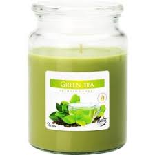 Sviečka v skle  s uzáverom 100h, green tea